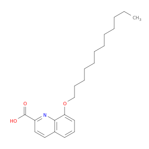 2-Quinolinecarboxylic acid, 8-(dodecyloxy)-
