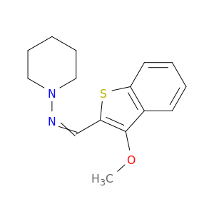 1-Piperidinamine, N-[(3-methoxybenzo[b]thien-2-yl)methylene]-