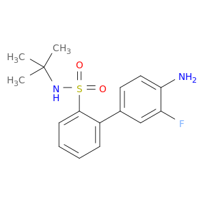 [1,1'-Biphenyl]-2-sulfonamide, 4'-amino-N-(1,1-dimethylethyl)-3'-fluoro-