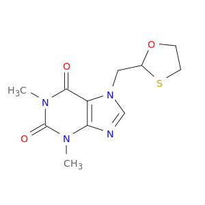 1H-Purine-2,6-dione,3,7-dihydro-1,3-dimethyl-7-(1,3-oxathiolan-2-ylmethyl)-