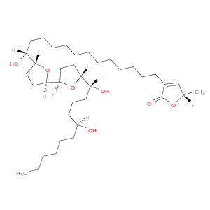 2(5H)-Furanone,3-[(13R)-13-[(2R,2'R,5R,5'R)-5'-[(1R,5S)-1,5-dihydroxyundecyl]octahydro[2,2'-bifuran]-5-yl]-13-hydroxytridecyl]-5-methyl-,(5S)-