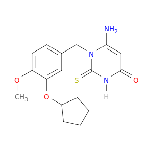 6-AMINO-1-[3-(CYCLOPENTYLOXY)-4-METHOXYBENZYL]-2-THIOXO-2,3-DIHYDROPYRIMIDIN-4(1H)-ONE