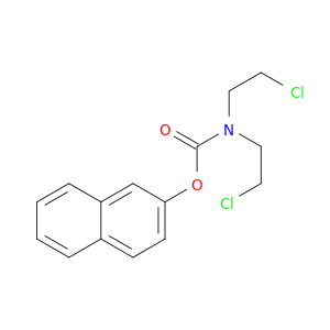 Carbamic acid, bis(2-chloroethyl)-, 2-naphthalenyl ester