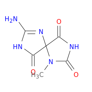 1,3,6,8-Tetraazaspiro[4.4]non-6-ene-2,4,9-trione, 7-amino-1-methyl-