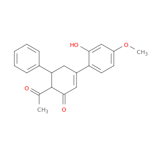 2-Cyclohexen-1-one, 6-acetyl-3-(2-hydroxy-4-methoxyphenyl)-5-phenyl-