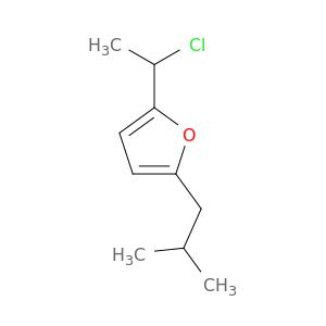 Furan, 2-(1-chloroethyl)-5-(2-methylpropyl)-