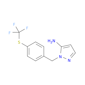 1-({4-[(Trifluoromethyl)sulfanyl]phenyl}methyl)-1h-pyrazol-5-amine