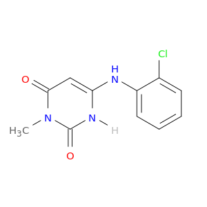 2,4(1H,3H)-Pyrimidinedione, 6-[(2-chlorophenyl)amino]-3-methyl-