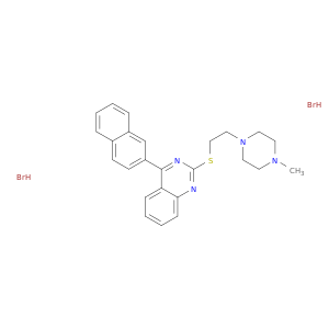 QUINAZOLINE, 2-[[2-(4-METHYL-1-PIPERAZINYL)ETHYL]THIO]-4-(2-NAPHTHALENYL)-