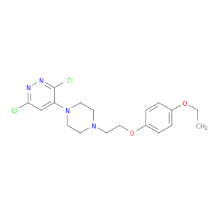 Pyridazine, 3,6-dichloro-4-[4-[2-(4-ethoxyphenoxy)ethyl]-1-piperazinyl]-