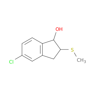 1H-Inden-1-ol, 5-chloro-2,3-dihydro-2-(methylthio)-
