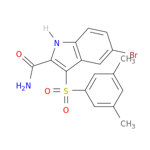 1H-Indole-2-carboxamide, 5-bromo-3-[(3,5-dimethylphenyl)sulfonyl]-