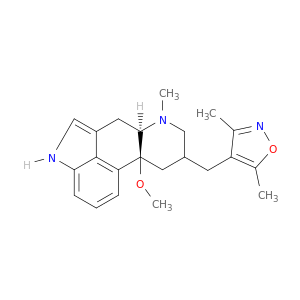 Ergoline, 8-[(3,5-dimethyl-4-isoxazolyl)methyl]-10-methoxy-6-methyl-