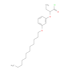 Butanoyl chloride, 2-[3-(dodecyloxy)phenoxy]-