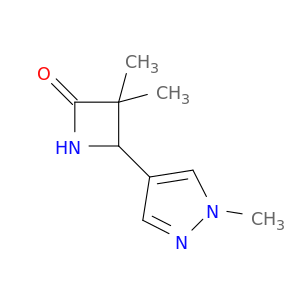 3,3-Dimethyl-4-(1-methyl-1H-pyrazol-4-yl)azetidin-2-one