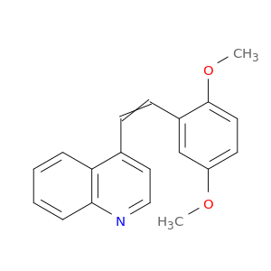 Quinoline,4-[2-(2,5-dimethoxyphenyl)ethenyl]-