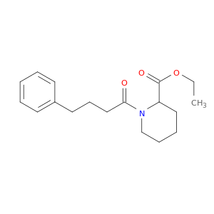 2-Piperidinecarboxylic acid, 1-(1-oxo-4-phenylbutyl)-, ethyl ester