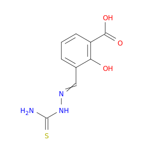 Benzoic acid, 3-[[(aminothioxomethyl)hydrazono]methyl]-2-hydroxy-