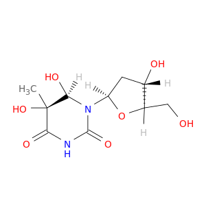 Thymidine, 5,6-dihydro-5,6-dihydroxy-, (5S,6R)-