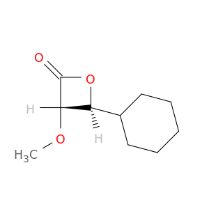 2-Oxetanone, 4-cyclohexyl-3-methoxy-, trans-