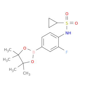 3-氟-4-(环丙基磺酰氨基)苯基硼酸频那醇酯
