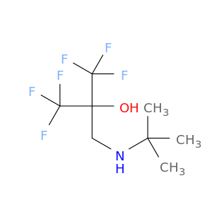 2-Propanol, 2-[[(1,1-dimethylethyl)amino]methyl]-1,1,1,3,3,3-hexafluoro-