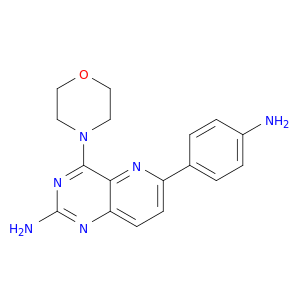 Pyrido[3,2-d]pyrimidin-2-amine, 6-(4-aminophenyl)-4-(4-morpholinyl)-
