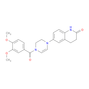 Pyrazine, 1-(3,4-dimethoxybenzoyl)-1,2,3,4-tetrahydro-4-(1,2,3,4-tetrahydro-2-oxo-6-quinolinyl)-