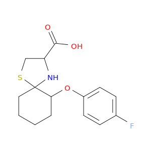 1-Thia-4-azaspiro[4.5]decane-3-carboxylic acid, 6-(4-fluorophenoxy)-