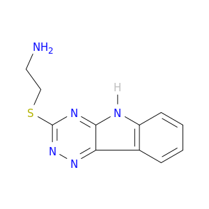Ethanamine, 2-(2H-1,2,4-triazino[5,6-b]indol-3-ylthio)-