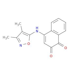 1,2-Naphthalenedione, 4-((3,4-dimethyl-5-isoxazolyl)amino)-