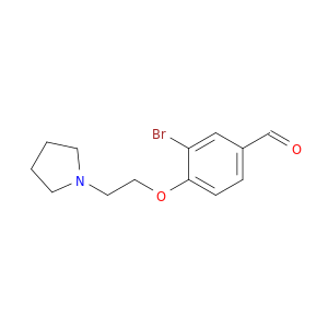 3-Bromo-4-(2-(pyrrolidin-1-yl)ethoxy)benzaldehyde