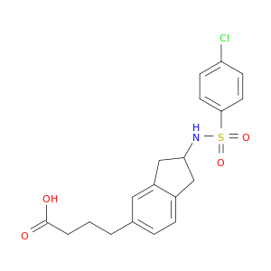 1H-Indene-5-butanoicacid, 2-[[(4-chlorophenyl)sulfonyl]amino]-2,3-dihydro-