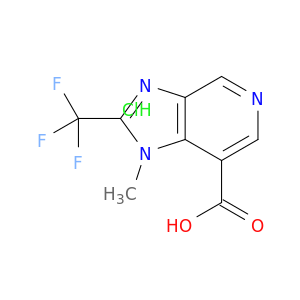1-Methyl-2-(trifluoromethyl)-1H-imidazo[4,5-c]pyridine-7-carboxylic acid hydrochloride