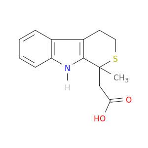 Thiopyrano[3,4-b]indole-1-acetic acid, 1,3,4,9-tetrahydro-1-methyl-