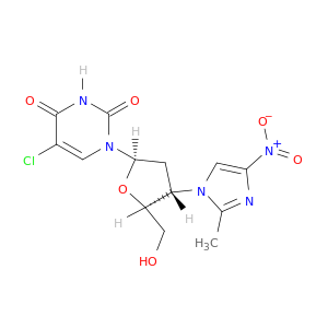 5-CHLORO-2',3'-DIDEOXY-3'-(2-METHYL-4-NITRO-1H-IMIDAZOL-1-YL)URIDINE