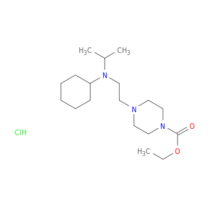 1-Piperazinecarboxylic acid,4-[2-[cyclohexyl(1-methylethyl)amino]ethyl]-, ethyl ester, hydrochloride (1:1)