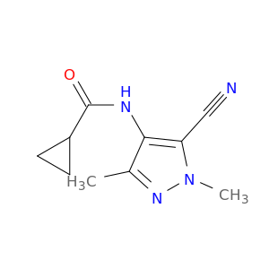 Cyclopropanecarboxamide, N-(5-cyano-1,3-dimethyl-1H-pyrazol-4-yl)-