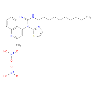 N-DECYL-N'-(2-METHYL-4-QUINOLINYL)-N'-THIAZOL-2-YLGUANIDINE DINITRATE