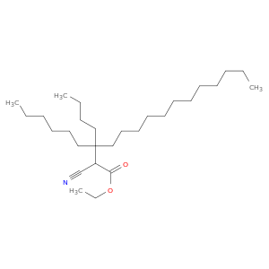 Pentadecanoic acid, 3-butyl-2-cyano-3-hexyl-, ethyl ester