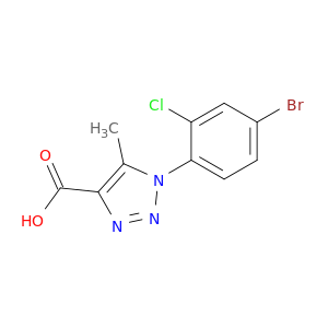 1-(4-Bromo-2-chlorophenyl)-5-methyl-1H-1,2,3-triazole-4-carboxylic Acid