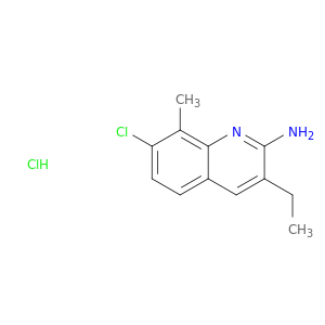 2-Amino-7-chloro-3-ethyl-8-methylquinoline hydrochloride