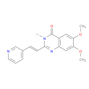 4(3H)-Quinazolinone, 6,7-dimethoxy-2-[(1E)-2-(3-pyridinyl)ethenyl]-
