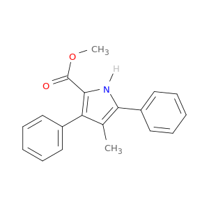 1H-Pyrrole-2-carboxylic acid, 4-methyl-3,5-diphenyl-, methyl ester