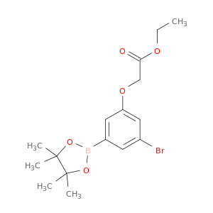 Ethyl 2-(3-bromo-5-(4,4,5,5-tetramethyl-1,3,2-dioxaborolan-2-yl)phenoxy)acetate