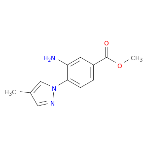 methyl 3-amino-4-(4-methyl-1H-pyrazol-1-yl)benzoate