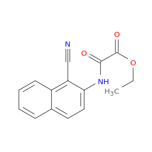 Acetic acid, [(1-cyano-2-naphthalenyl)amino]oxo-, ethyl ester