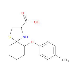 1-Thia-4-azaspiro[4.5]decane-3-carboxylic acid, 6-(4-methylphenoxy)-