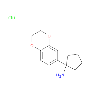 1-(2,3-二氢-1,4-苯并二恶烷-6-基)环戊烷-1-胺盐酸盐
