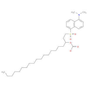 Carbonic acid, 2-[[5-(dimethylamino)-1-naphthalenyl]sulfonyl]ethyloctadecyl ester
